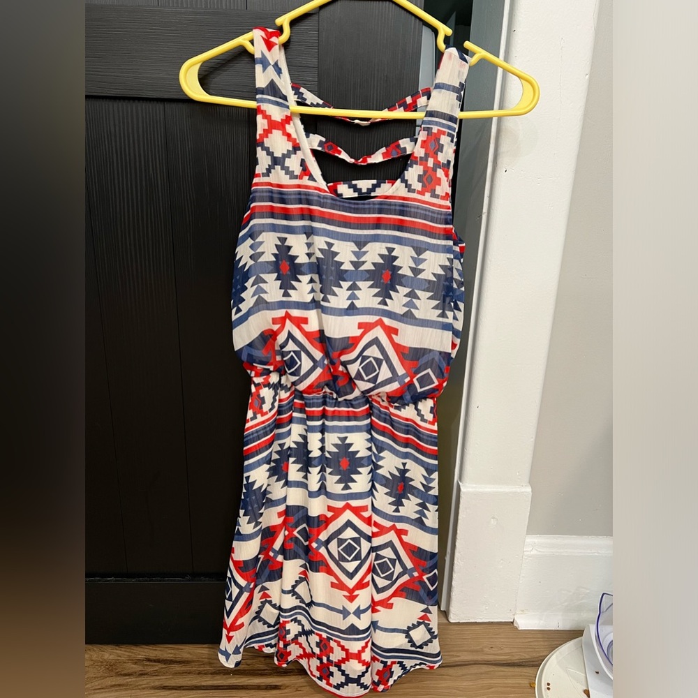 Women’s dress size XS red white and blue